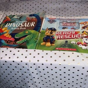 Incredible Dinosaur Activity Book and Paw Patrol Ready to Rescue Book Set
